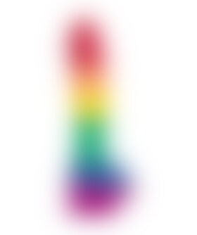COLOURS PRIDE DILDO 1 LGBTQ+ Pride Realistic Dildo, perfect for the experts