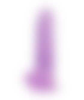 CRISTAL 9¨ Dildo réaliste avec testicules Crystal Clear 23 cm violet RealRock