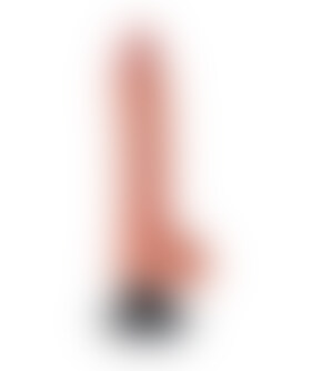 KING COCK 10 VIBRATING BALLS Dildo vibratório realista, PVC, ventosa, compatível com arnês
