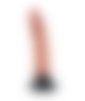 KING COCK FLESH 7 INCH Vibrador realista com ventosa, à prova de água