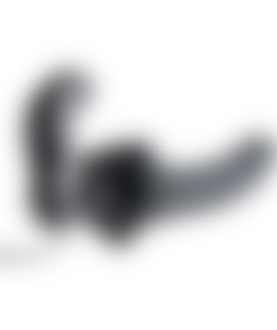 Arnés con pene doble vibrador negro sin sujección