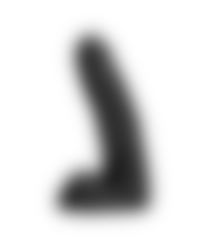 ALL BLACK 22 CURVO Versatile, flexible, and delightfully smooth dildo for both anal and vaginal pleasure