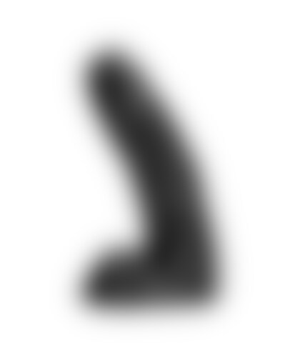 ALL BLACK 26 CM Dildo de PVC, extra grande, firme e flexível