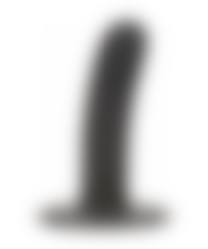 RIDGED BOUNDLESS Dildo nero con ventosa, design ondulato, realizzato in silicone sicuro