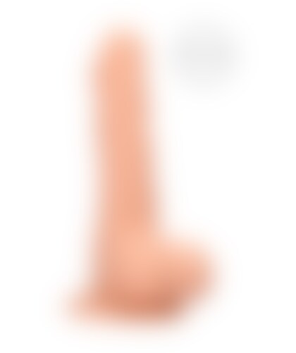 DONG CON TESTICOLI 7 Dildo realistico in TPE, morbido, resistente e con ventosa