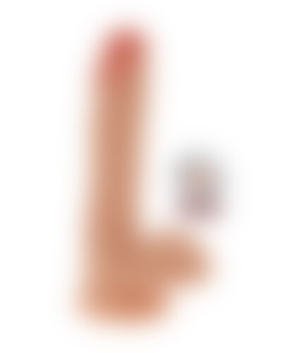 DUAL DENSITY COCK 6 Realistic dildo with balls and a velvety touch