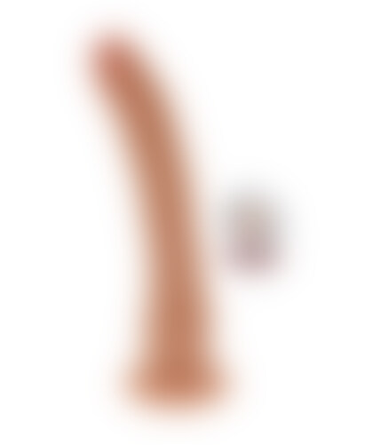 DUAL DENSITY Realistic dildo, dual density, firm yet flexible, with a suction cup