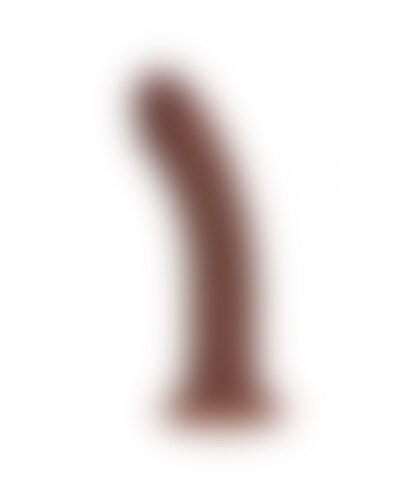 DILDO CURVO DE SILICONE Consolador realista em silicone de dupla densidade