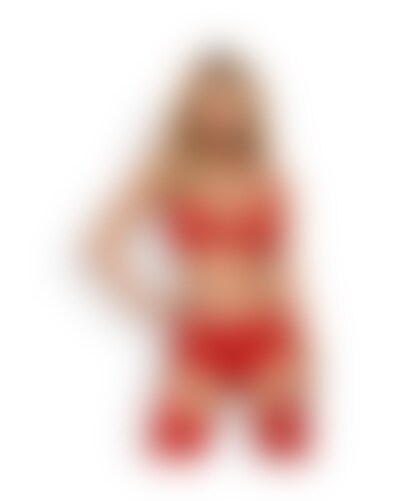 HEARTINA SET RED Ensemble de lingerie élégante et sensuelle
