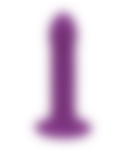 HITSEN 6 PURPLE Dildo morado de silicona, flexible, con ventosa y seguro