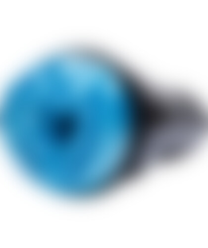 MASTURBATEUR ALIEN BLEU MÉTALLIQUE Masturbateur masculin révolutionnaire avec un design unique d'origine extraterrestre