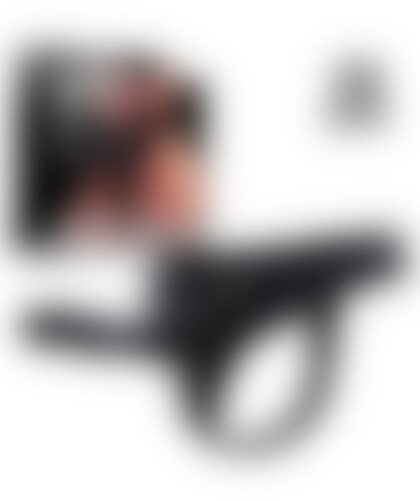 MISTRESS FLEX Mistress Harness elastico con dildo in silicone 15 cm nero
