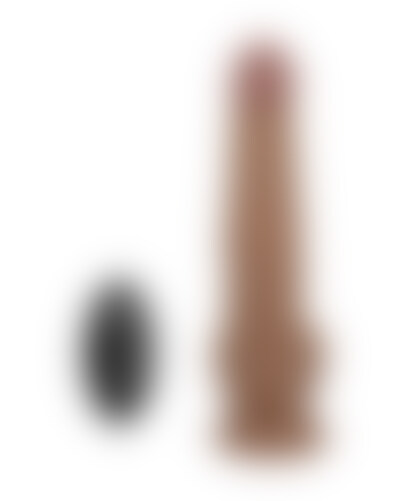 JONATHAN DILDO SILICONA Vibrador realista con empuje, ventosa y mando a distancia