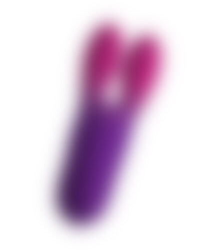 GLO GIRL BUNNY Rocks- off - glo-girl bunny vibrador flexible morado