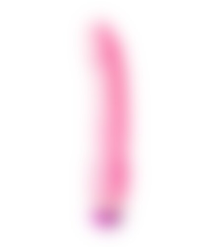 PINK FANTASY Pene vibrador de gelatina suave con velocidad ajustable