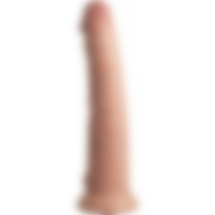 10 inch 2 density silicone cock - piel