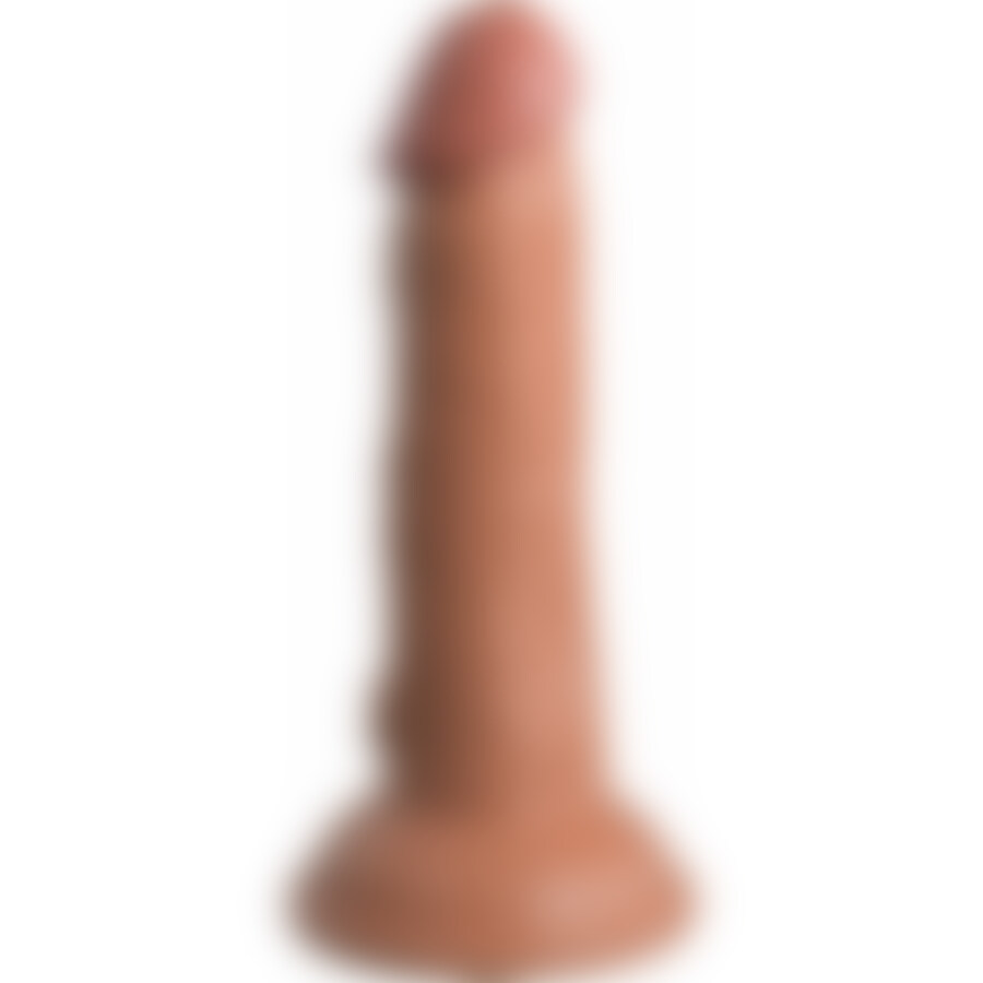 Cock silicone 2 densités 6 pouces - caramel