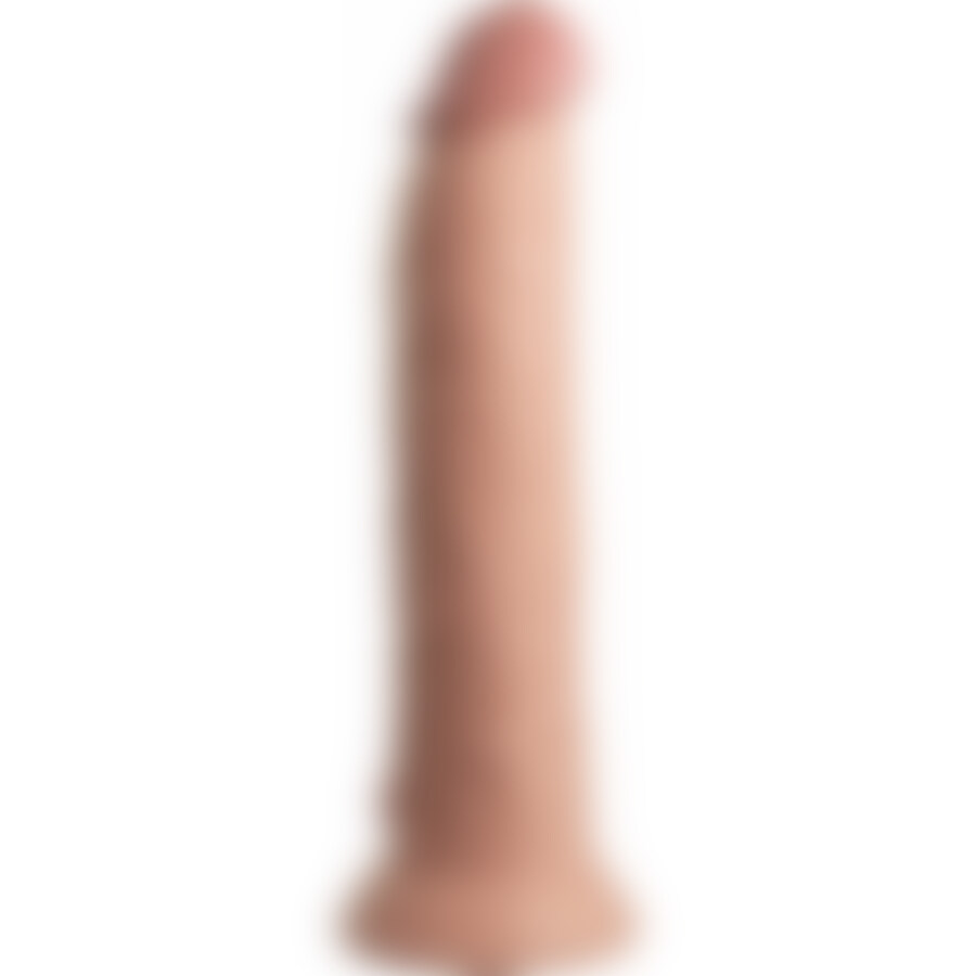 9 inch 2 density silicone cock - piel