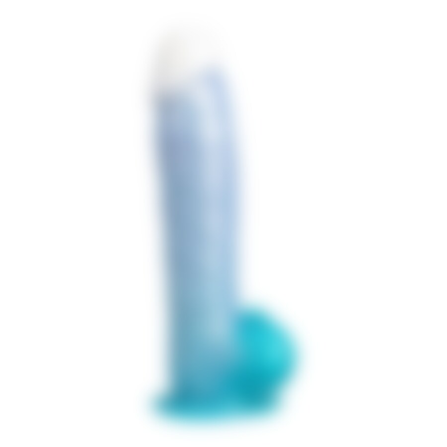 ANGEL DILDO FANTASY SILICONA LIQUIDA TERMOREACTIVO AZUL CELE