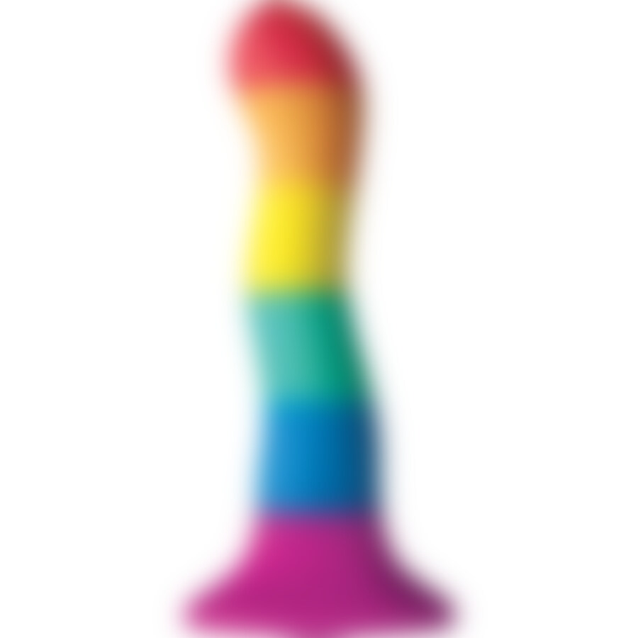 Cores orgulho edição dildo silicone 15cm