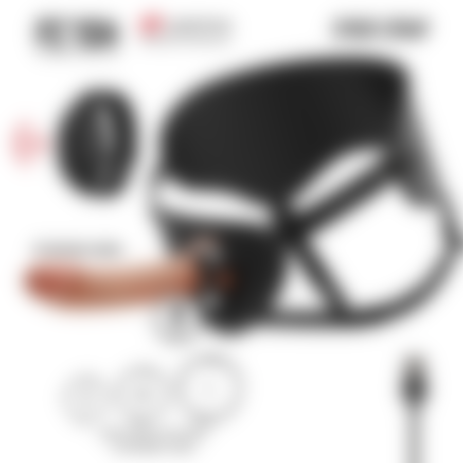 CYBER STRAP - ARNÊS COM TECNOLOGIA DILDO WATCHME S DE CONTRO