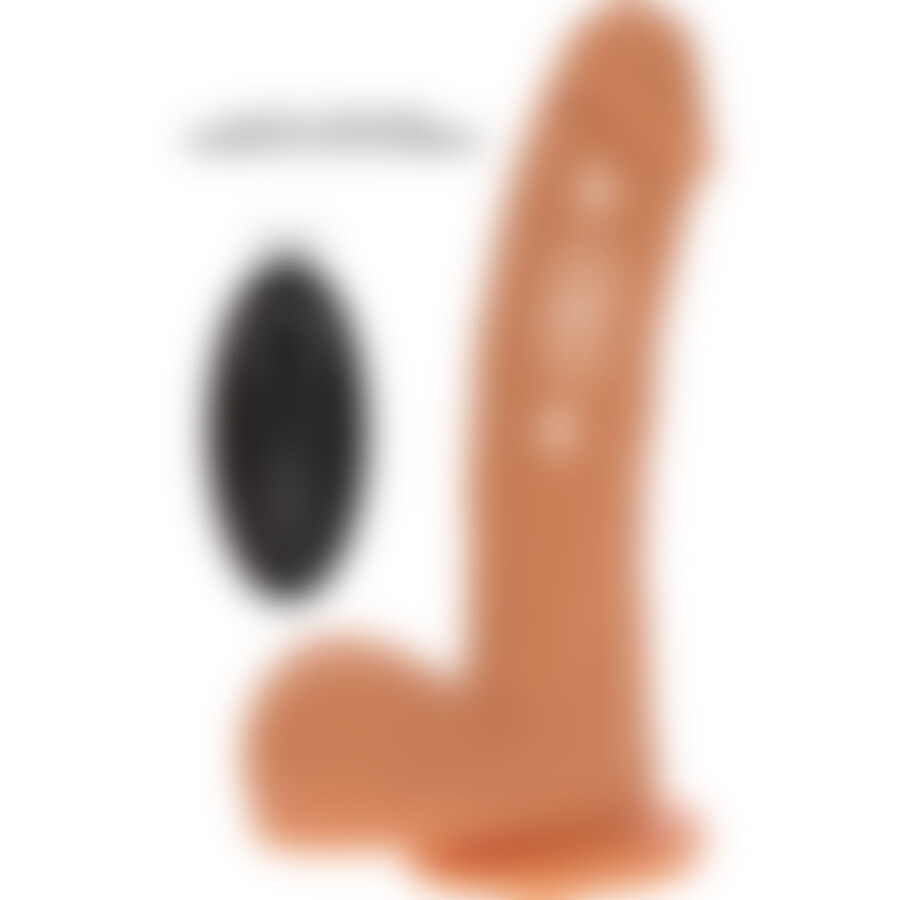 DILDO EMPUJE MAGNÉTICO PULSANTE NATURAL