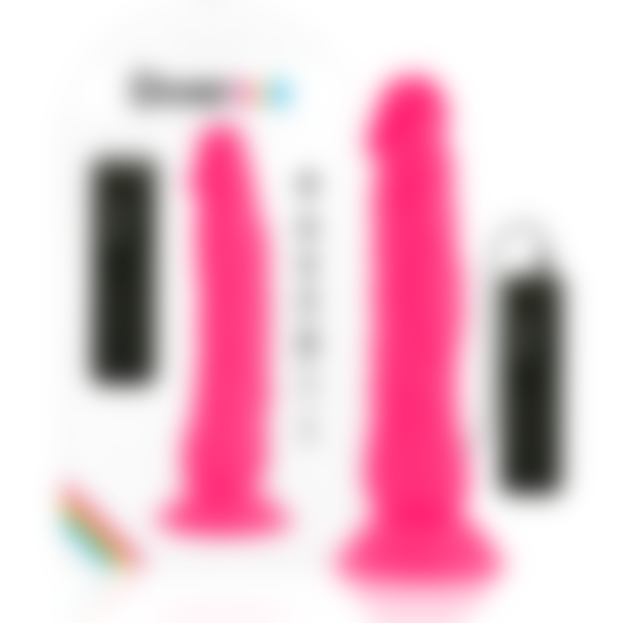 DILDO FLEXIBLE CON VIBRACION 21 CM - ROSA nº1