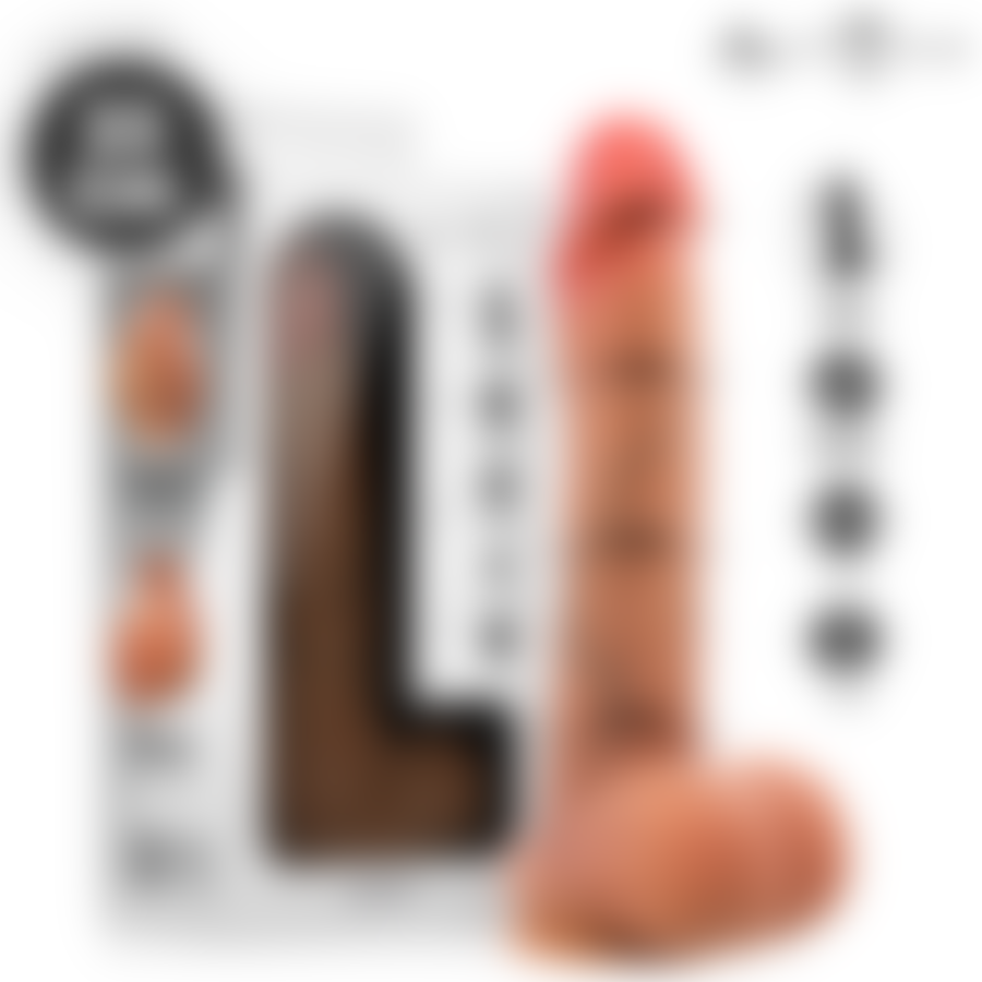Dildo réaliste 23 cm avec un diamètre de 4,7 cm, ventouse et harnais