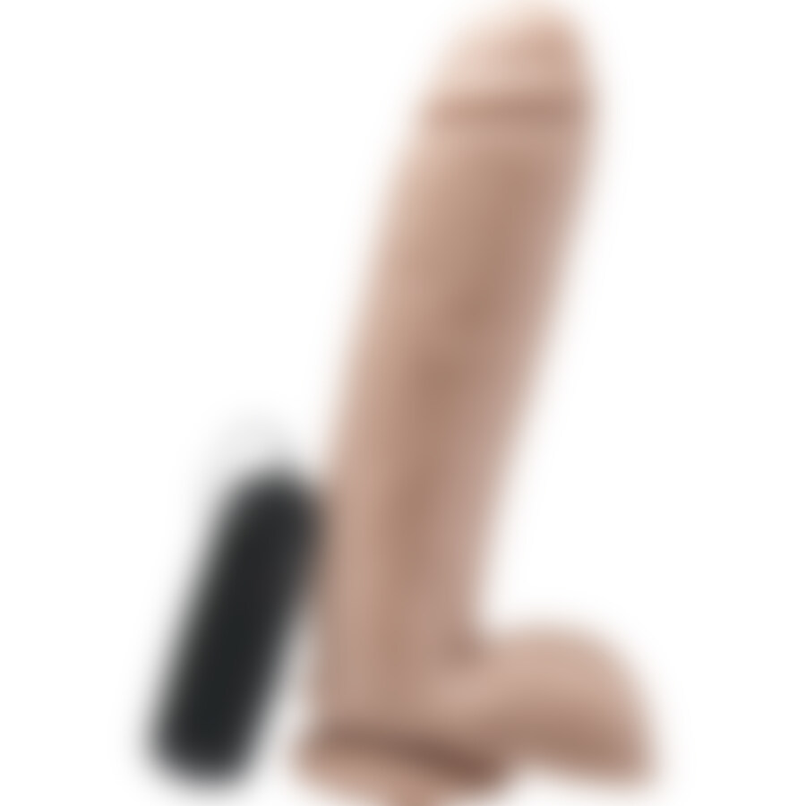 Pene vibrador con testiculos 25,5cm Pene vibrador con testiculos 25,5cm
