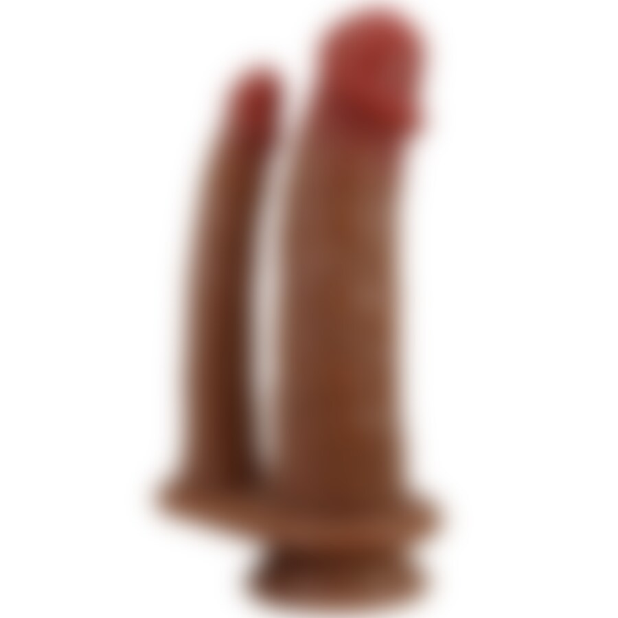 GORAN DOBLE DILDO REALÍSTICO NATURAL MULATO