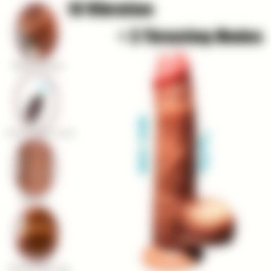 DILDO REALISTICO VIBRADOR RECARGABLE 8
