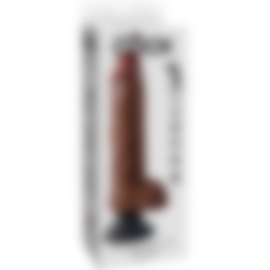 KING COCK 10 VIBRATING BROWN 2