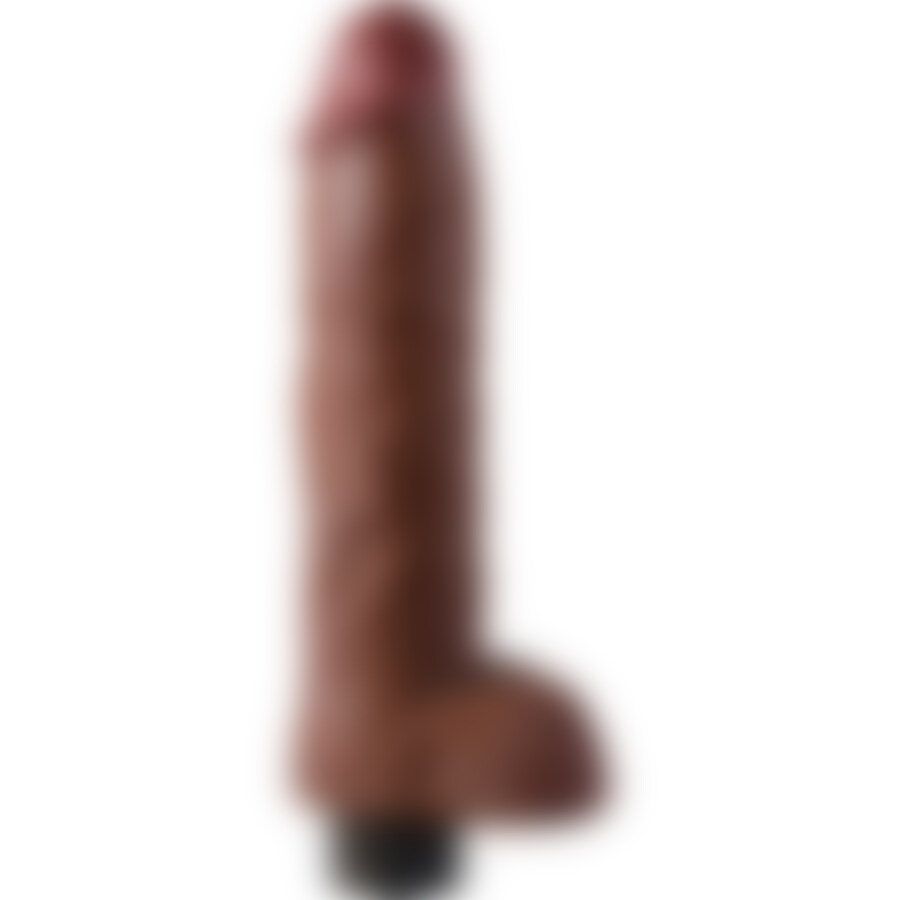 KING COCK 10 VIBRATING BROWN 3