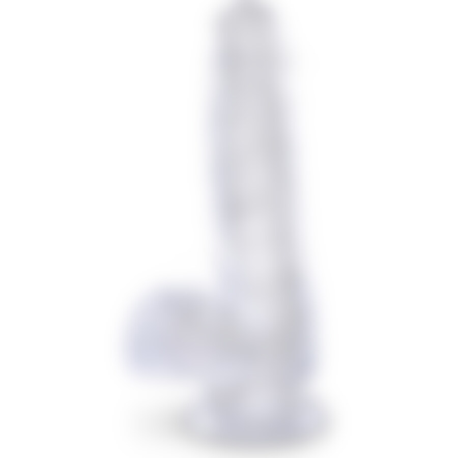 Galo rei - vibrador realista, transparente -13,5 cm