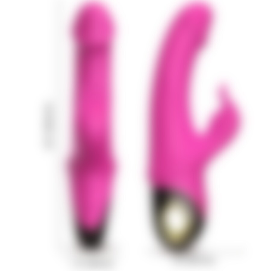 METEROR DILDO VIBRADOR RABBIT ROTADOR FUCSIA