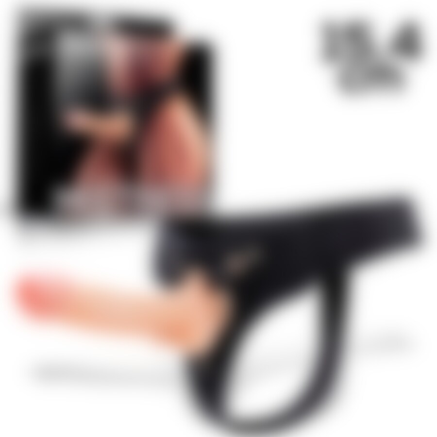 Arnés Elastico Mistress con Dildo in Silicone da 15,4 cm Nat