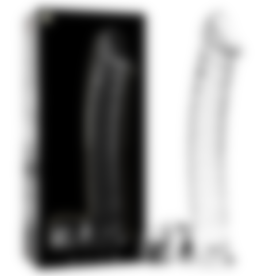 MODELO 23 DILDO CRISTAL BOROSILICATO 21.5 X 4 CM TRANSPARENT