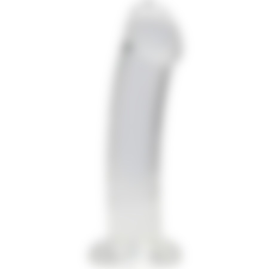 DILDO NON-REALISTIC CRYSTAL CLEAR 7 /17 CM TRANSPARENTE REAL DILDO NON-REALISTIC CRYSTAL CLEAR 7 /17 CM TRANSPARENTE REAL