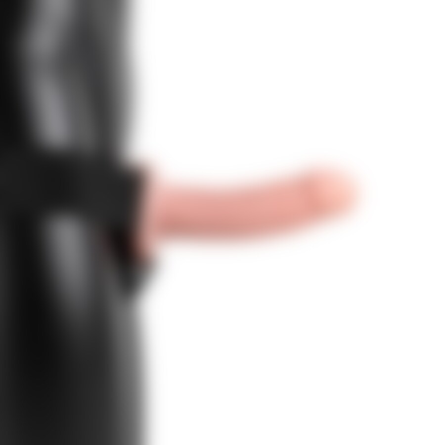 STRAP-ON OCO COM VIBRAÇÃO 6 /15,5 CM FLESH REALROCK