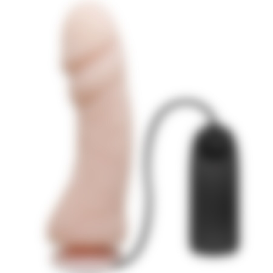 THE BIG PENIS DILDO  CON VIBRACION NATURAL 23.5 CM