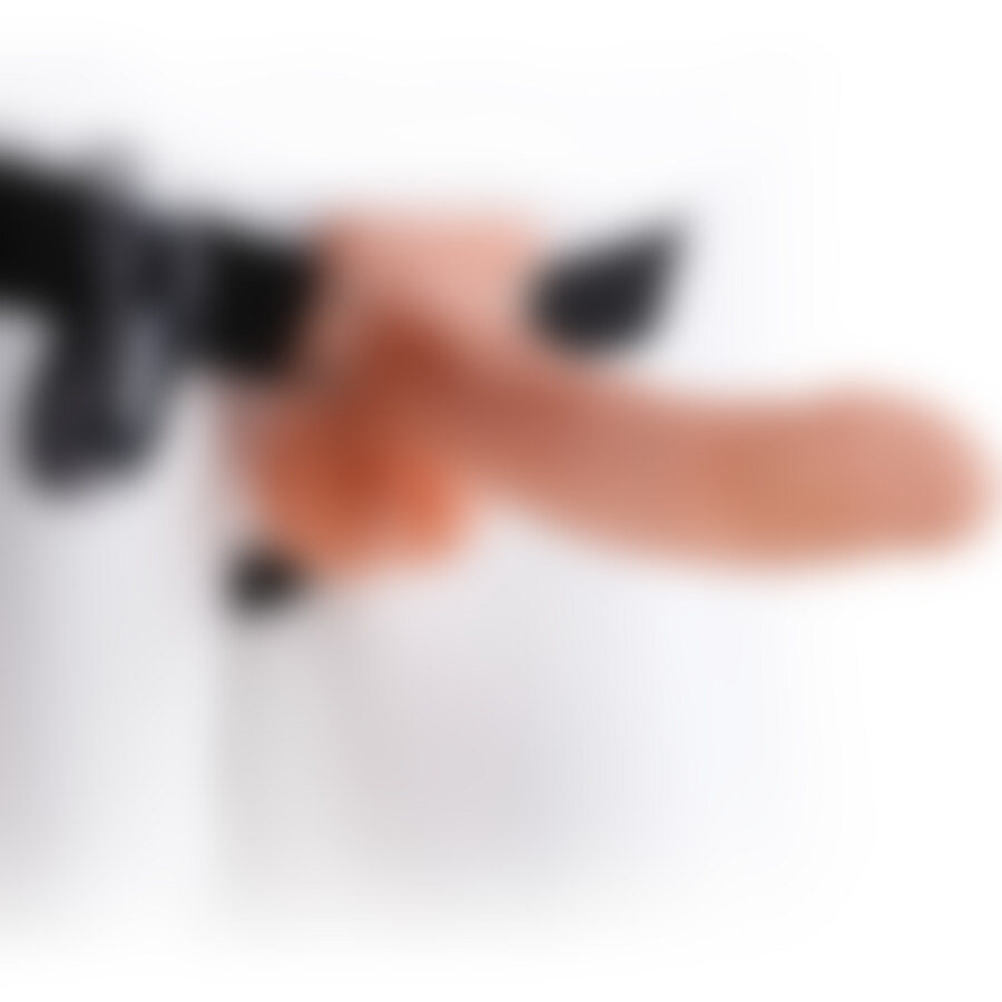 Pene realístico vibrador con arnés 19 cm