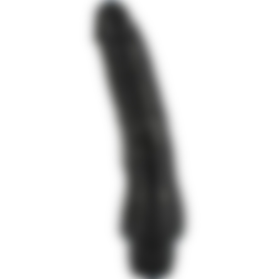 Vinil p-shape vibrator black pene 20 cm.