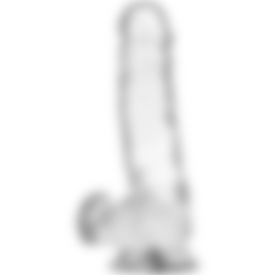 DILDO REALISTA TRANSPARENTE 2