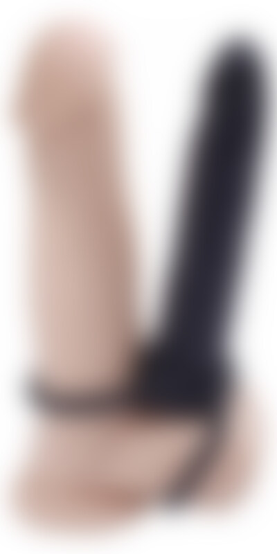 FETISH FANTASY DOUBLE HARNESS Double Penetration Dildo with Erection Rings