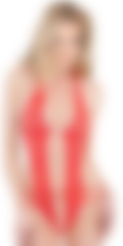 SUBBLIME TEDDY ROJO Body rosso erotico con pizzo e apertura