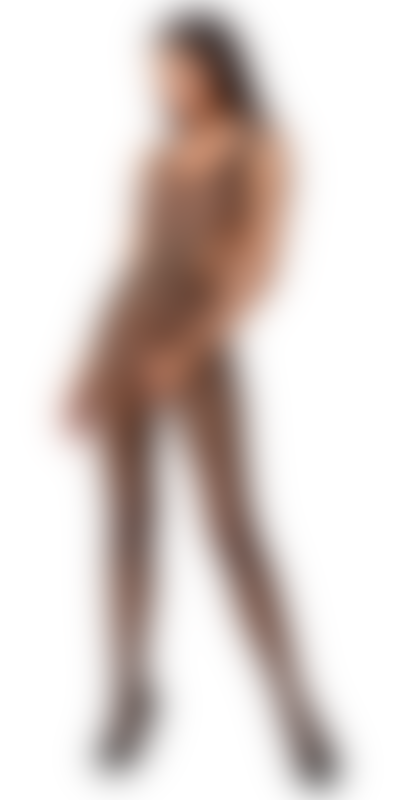 PASSION - WOMAN BS085 Body sexy in rete con pizzi, trasparenze e apertura
