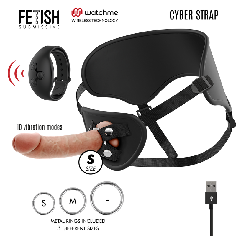 CYBER STRAP - IMBRAGATURA CON TELECOMANDO TECNOLOGIA DILDO W