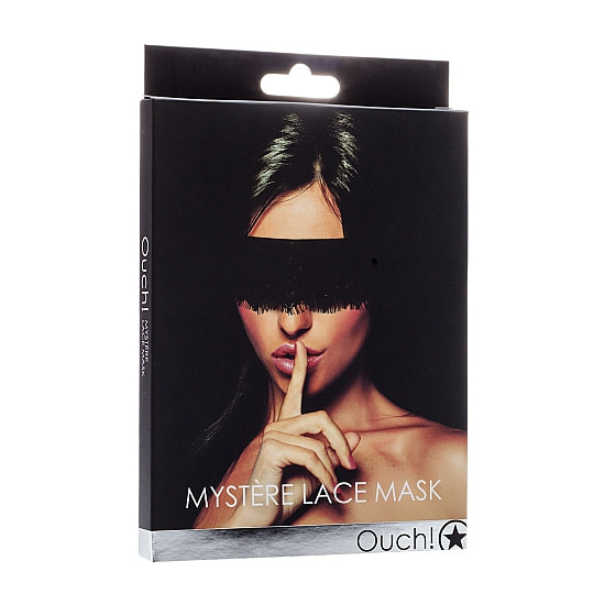 MASCARA MYSTERE DE ENCAJE NEGRO