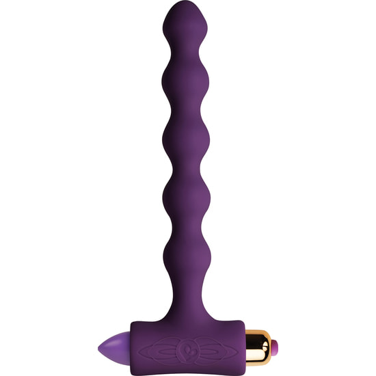 PETITE SENSATIONS PEARLS PLUG VIBRADOR NEGRO