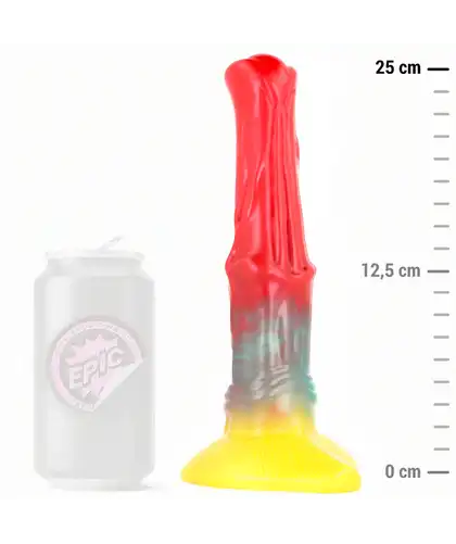 AETHON Godemichet en silicone avec ventouse, design robuste et texturé